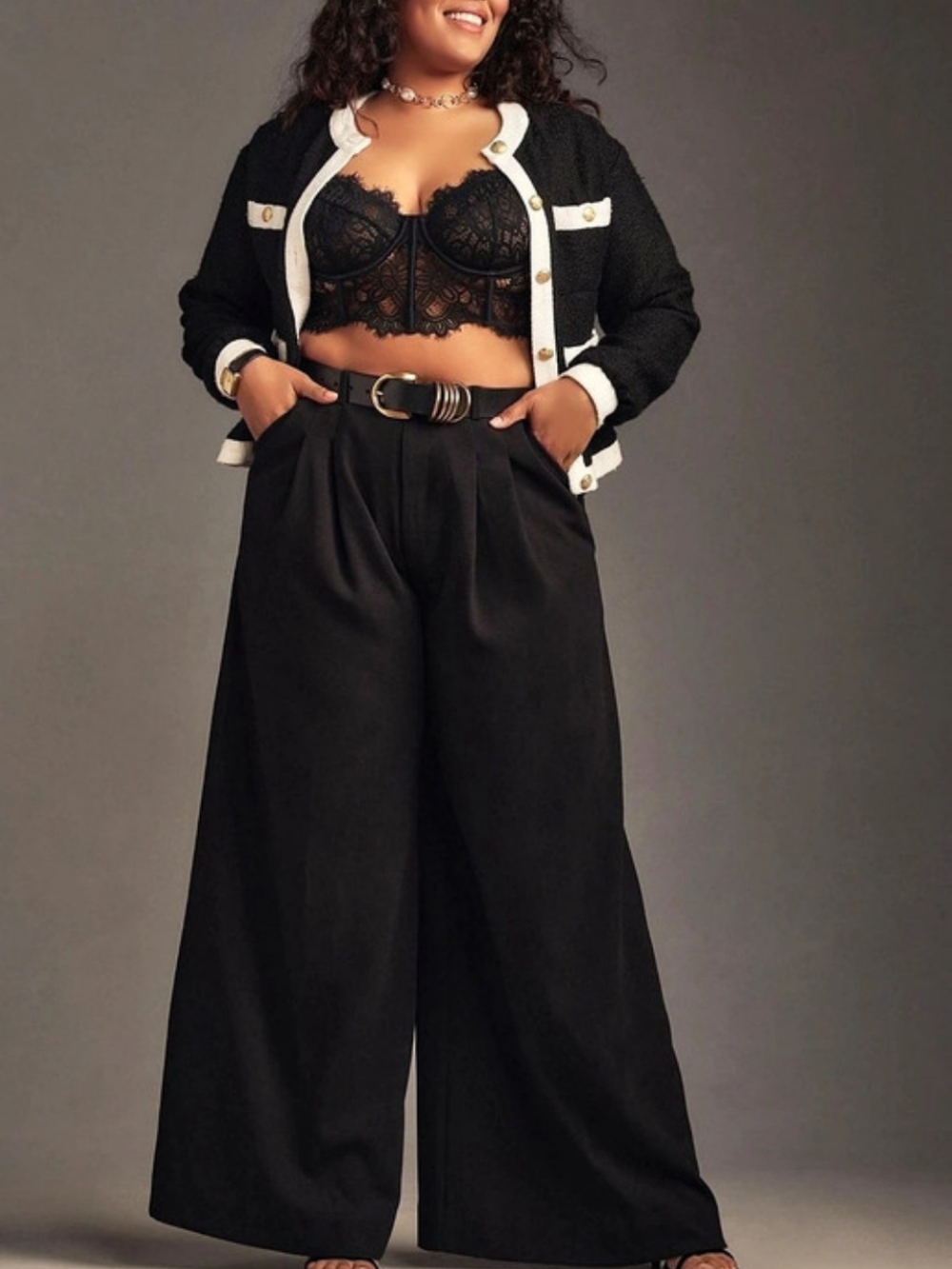 The Avery Pleated Wide-Leg Trousers